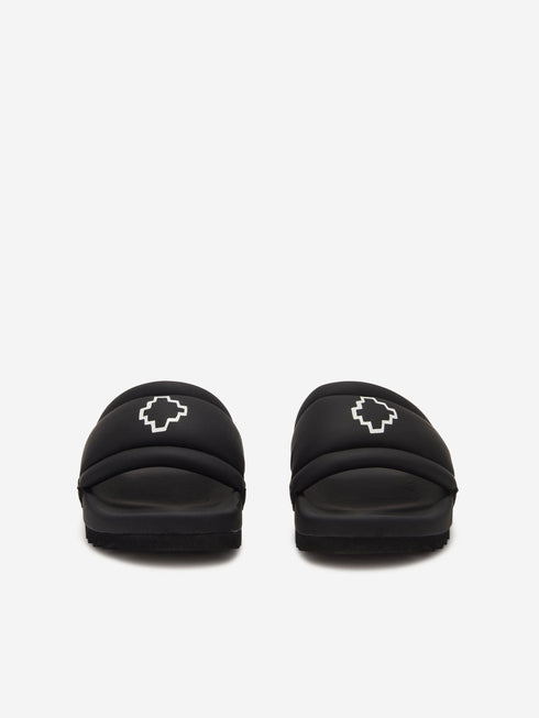 MARCELO BURLON TEMPERA C PADDED MENS SLIDES - MENS SLIDES